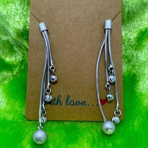 Silver cute earrings